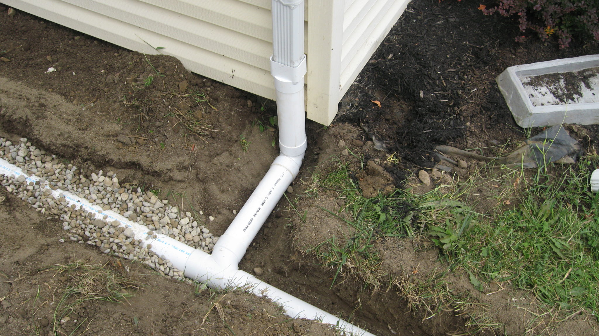Installation of a French Drain System